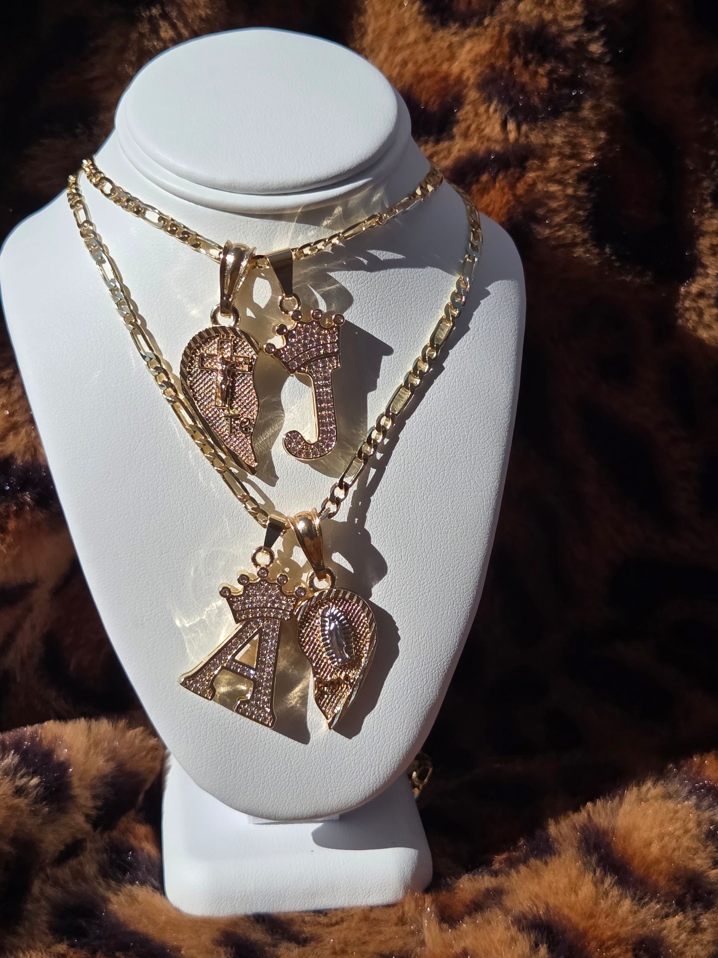 Mini Te Amo Heart with Crown initials