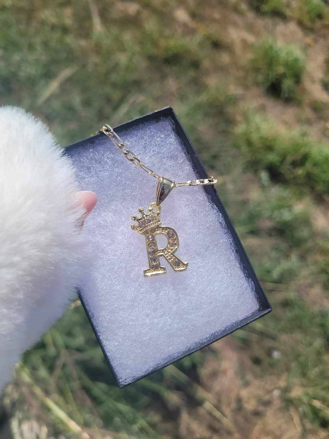 Crown Initial Necklace