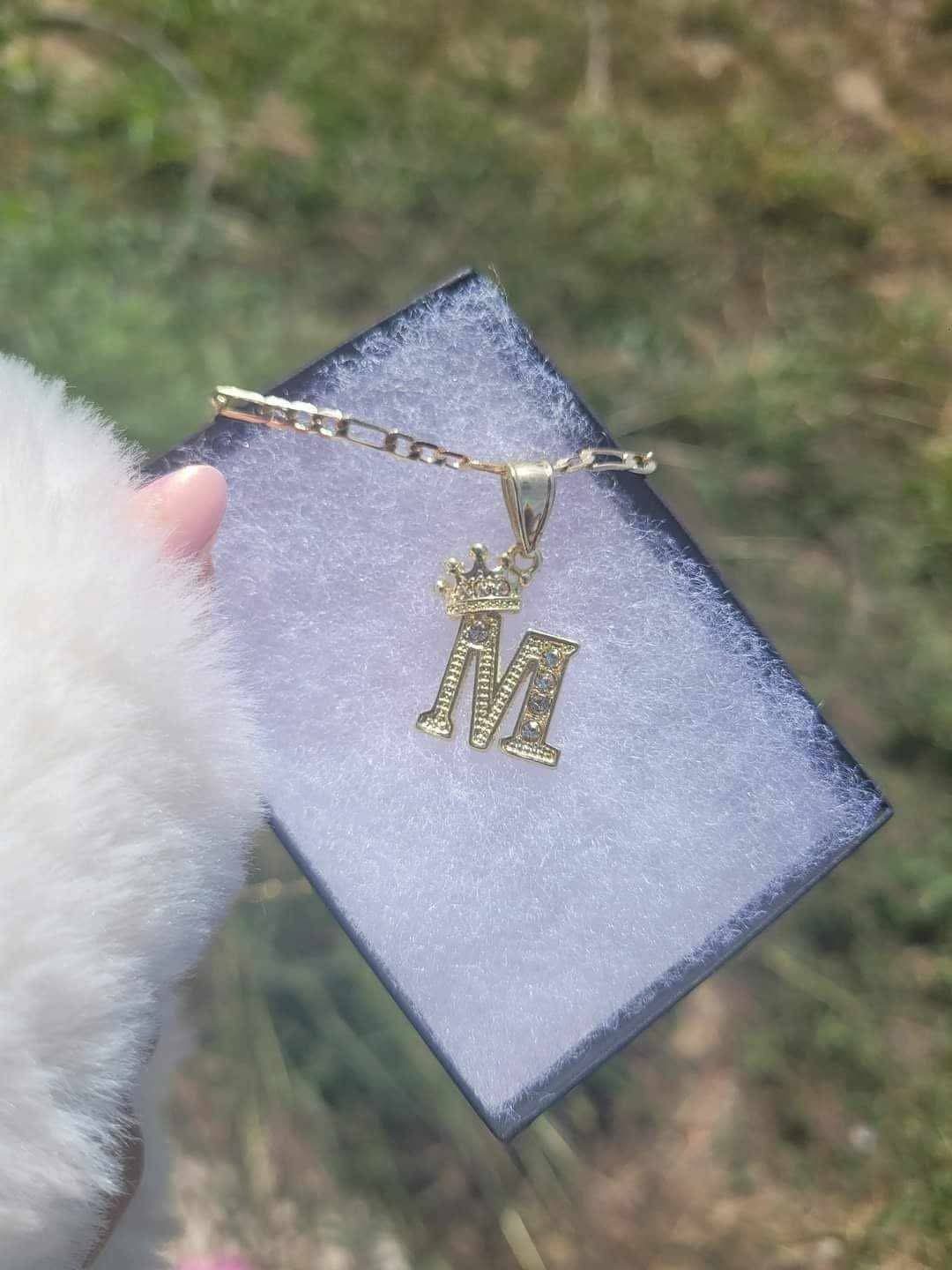 Crown Initial Necklace