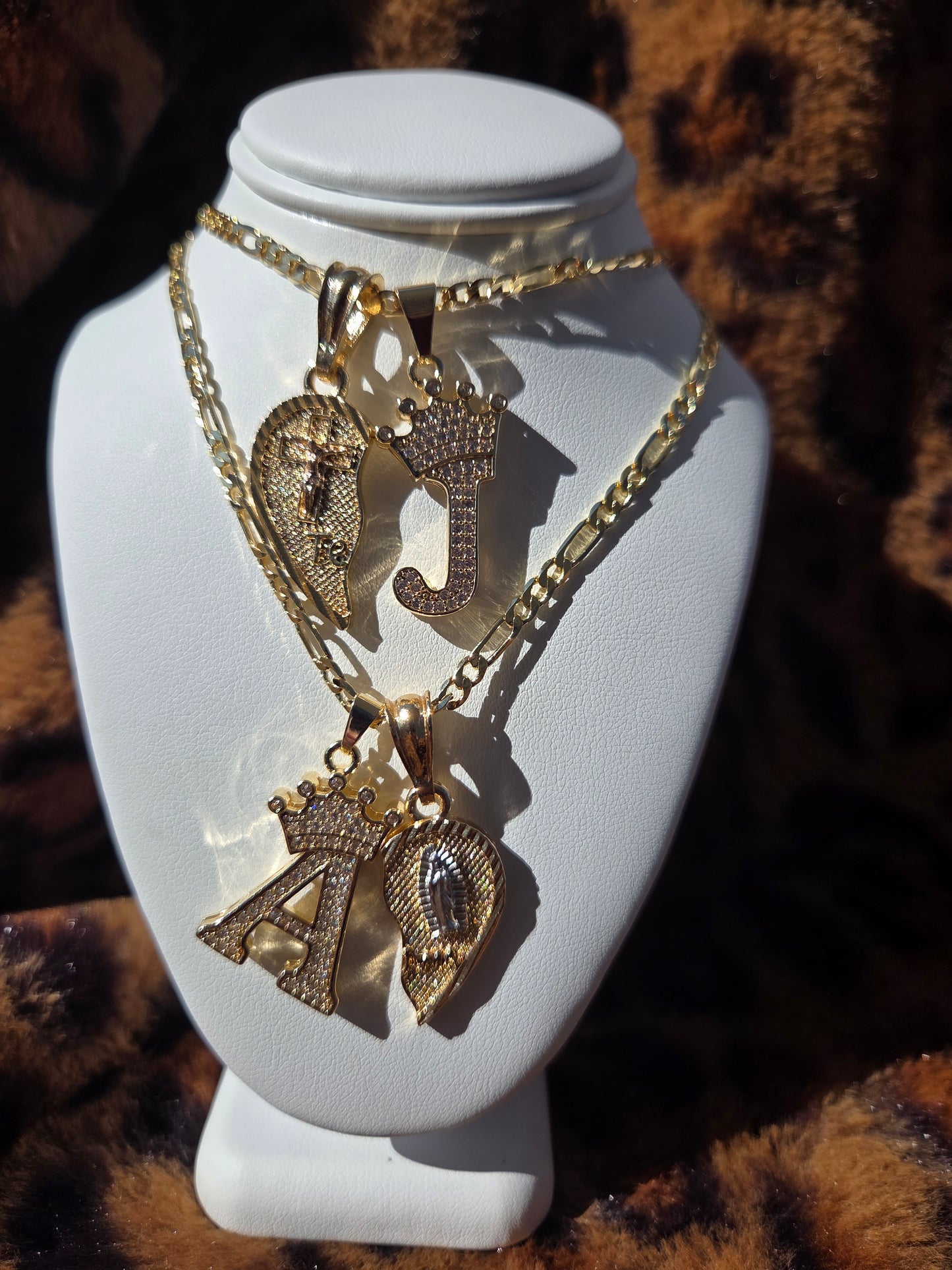 Mini Te Amo Heart with Crown initials