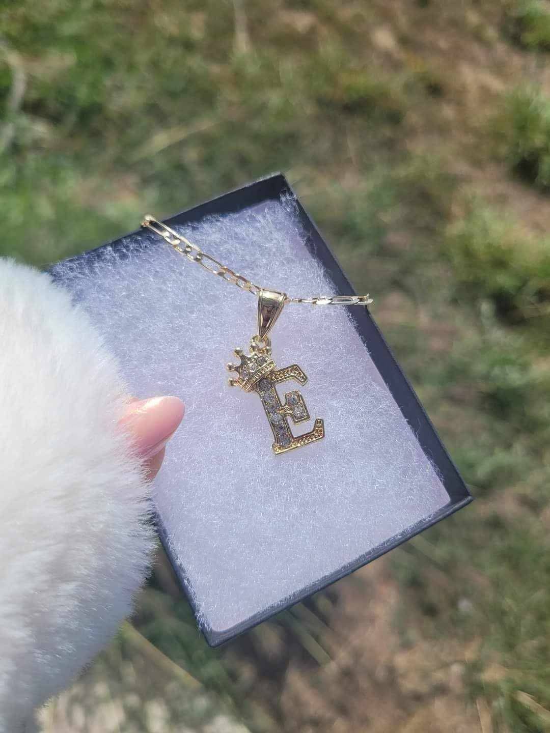 Crown Initial Necklace